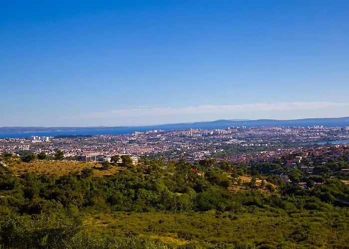 Bella Vista-heated Pool, Bbq, Panoramic View Near Split Klis